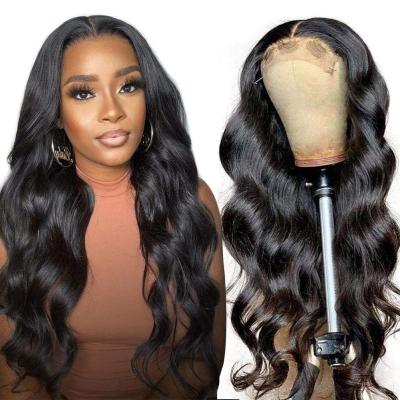 China Wholesale 180% Density HD Lace Wig Body Wave Cuticle Aligned Virgin Hair Indian Raw Unprocessed Lace Wig Body Wave Hair Frontal Wig for sale