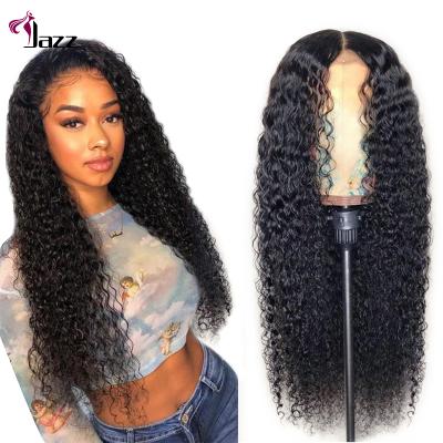 China Curly Kinky Curly Mongolian Hair Lace Closure Wig , Glueless Bouncy Curly Fluffy Curly Hair Lace Front Wigs for sale