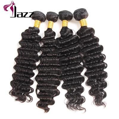 China Free Sample Deep Wave Brazilian Virgin Hair Bundles, Wholesale Cheap Remy Hair Extension Bundle From Chinese Factory for sale