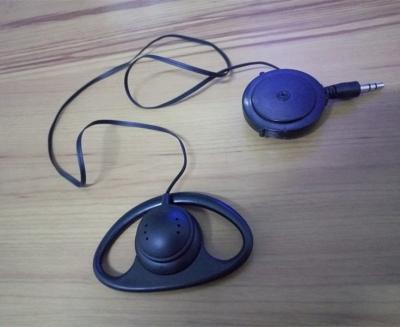 China Single ear headphone single-side earphone with retractable cable for sale