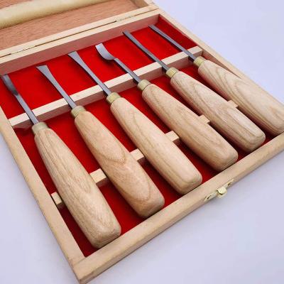 China Wholesale Good Quality 6 Pcs Woodworking Lathe Chisel Wood Carving Wood Carving Chisel Set for sale