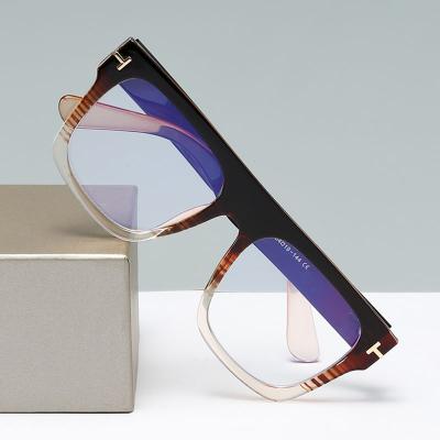 China New fashionable anti-blue light frame mirror glass frame flat hinge large blocking blue light men's and women's mirror for sale