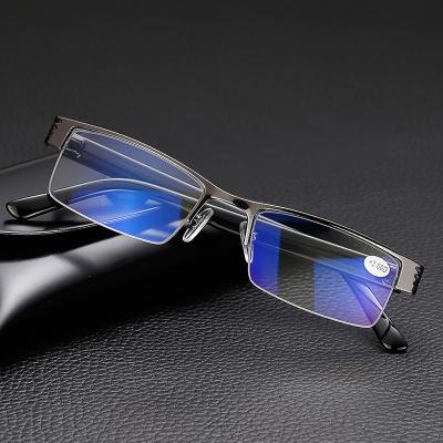 China Wholesale New Modern Non Spherical High Definition Anti Radiation Light Up Ultra Reading Blue Light Anti Presbyopia Glasses for sale