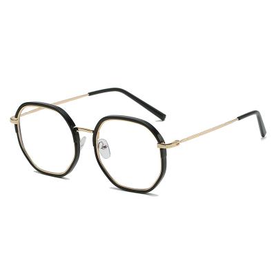 China 2021 new fashionable anti optical sight blue light glasses frame Korean general edition men and women myopia glasses wholesale for sale