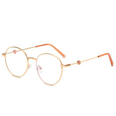 China 2021 New Moon Fashionable Blue Light Glasses New Moon Anti Eyesight Fashion Men And Women Myopia Glass Korean Round Frame for sale