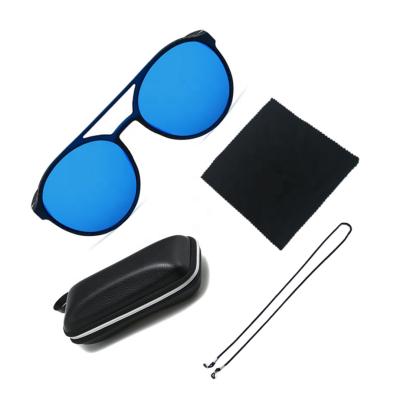 China BEST PRICE 2022 New American UV400 high-class fashion custom European trend big frame around 4 in 1 set punk sunglasses for sale