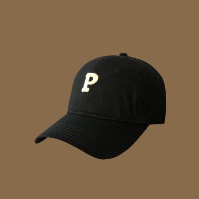 China Korean Letter 60cm Head Perimeter P Perimeter Soft Comfortable Hot Selling Custom Baseball Hats For Outdoor Sports for sale