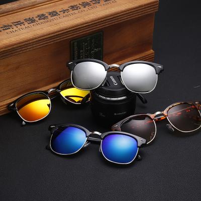 China daily & Safety Amazon Fashionable Eye Universal Metal Frame Sunglasses With Metal Hinge for sale