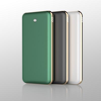 China Can Be On A Slim Flat 10000mAh Powerbank Portable External Battery Charger 10000mAh USB Power Poverbank For iPhone Xiaomi for sale