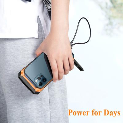 China Waterproof Rechargeable 30000mAh Fast Power Bank Support Charging Drinkable Charger For Mobile Phone For Outdoor for sale