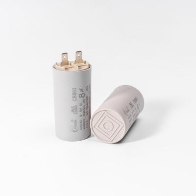 China 500VAC Fireproof CBB60 8.5uF Flame Retardant Capacitor For AC Motor Running Capacitor For Water Pump for sale