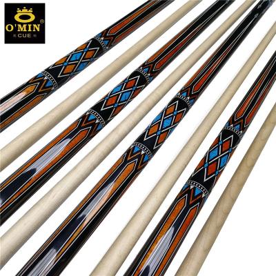 China 2021 New Custom OMIN Series Cue Top Quality Handle Maple Wood Snooker XF-D02/D03 Billiard Cue for sale