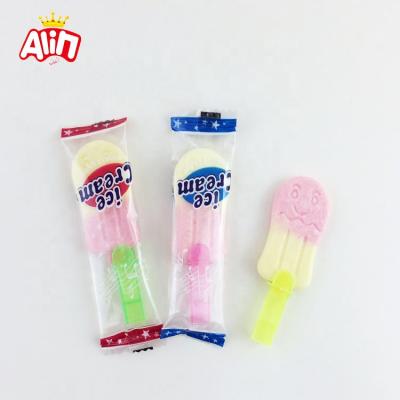 China Normal Yummy Toy Two Color Candy Fizz Fruity Ice Cream Hard Candy for sale