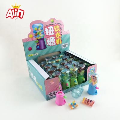 China Cartoon Toys Fun Twist Candy Machine Toy Mini Drinkable Solid Fruity Hard Candy + Crystal Jelly Candy for sale