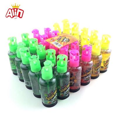 China Halal products top selling sour and sweet spray gas-pot shape liquid candy for sale