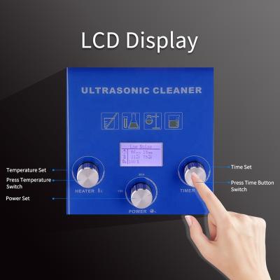 China Laboratory Low Noise Desktop Glassware Glass Pipes Bottle 3.2L Ultrasonic Cleaner Machine for sale