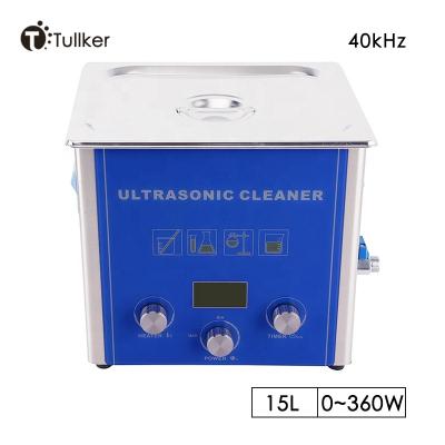 China Low Noise Power Set PCB Board Metal Dust Degreasing 15L Industrial Ultrasonic Cleaner Te koop