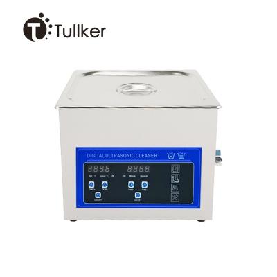 China Tullker Ultrasonic Cleaner 10L PCB Motherboard Cylinder Injector Oil Rust Remove Ultra Sonic Cleaning Tank for sale