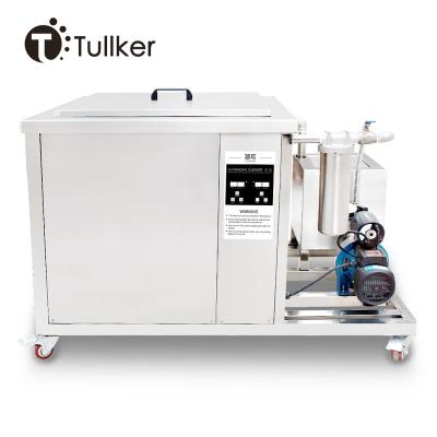 China 135L Tullker Ultrasonic Cleaner Manufacture Filtration Pump Tank Power Adjust Degas Sweep Frequency for sale