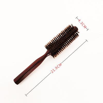 China HK-14 Hair ebony hog bristle comb hair brush men and women hair straightener anti-static brush treatment for sale