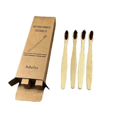 China 4 Pcs Eco - Friendly In A Box , Adult Children 's Stiffened Toothbrush Set And Soft Bamboo Toothbrush for sale