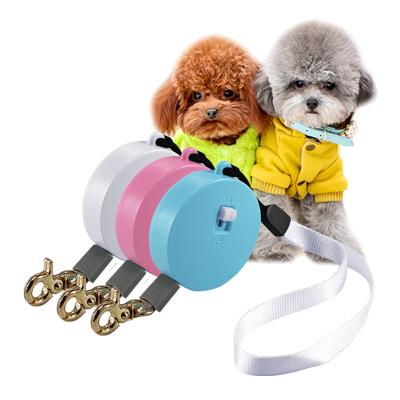 China Lights Mini Portable Dog Leash For Small Dogs Pets Super Light Pack Retractable Dog Leash Lead for sale