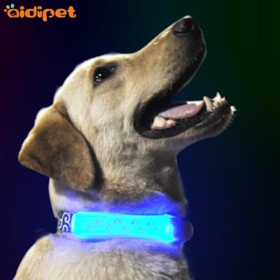 China 2022 new trend of lights led dog accessory light up dog collar cover silicone pet accessories waterproof light for sale