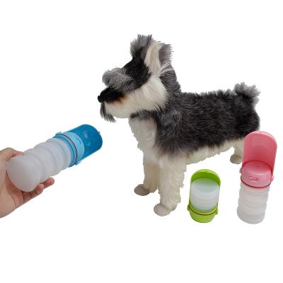 China Viable Portable Dog Water Bottle Silicone Collapsible Dog Walking Bottle For Outdoor Traveling for sale