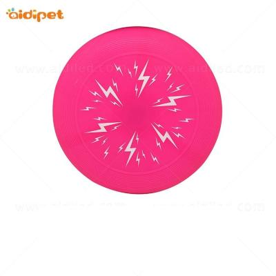 China Viable Dog Toys Led Flashing Light Up Eco Friendly Dog Flight Silicone Disc Chasing Flight Chew Toy With Led for sale