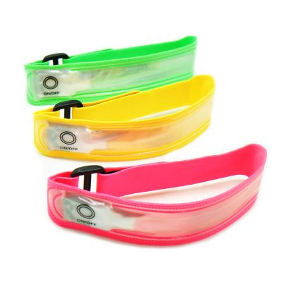 China Running Armband Lightweight Led Sport Warning Armband For Night Outdoor Sport Safety for sale