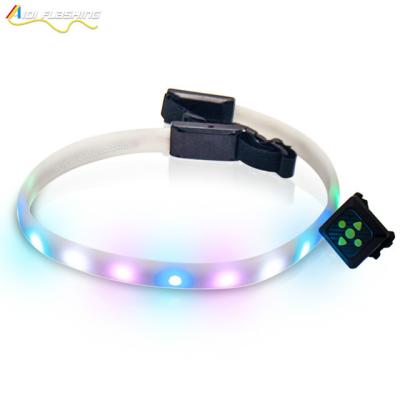 China Water Resistance Hot Sale Promotional Product Custom Reflective Led Flashing Sports Waist Bag Elastic Running Belt for sale