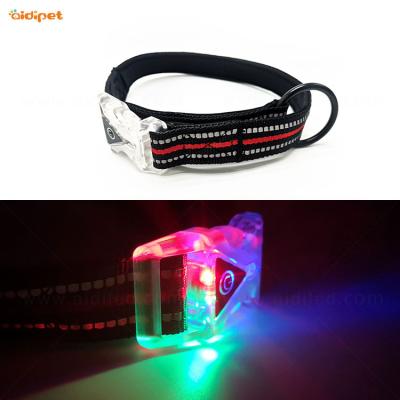 China Wholesale Puppy Belt USB Lights Design Usb Rechargeable Light Up Led Dog Collar Ready To ShipFor Dogs for sale