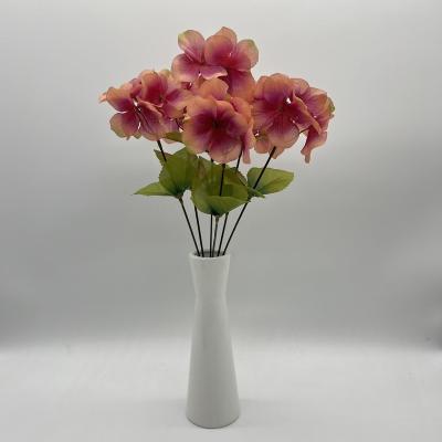 China Beautiful Colorful Factory Sale Artificial Flower Autumn Hydrangea For Gift for sale