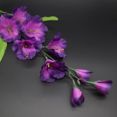 China Factory Sale Beautiful Colorful Gladiolus Flower Cheap Price Artificial Silk Flowers Wholesalers for sale