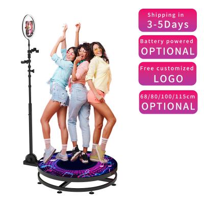 China Automatic Slow Spinning 360 Degree Photo Booth 100CM Rotating 360 Photo Booth Photobooth for sale