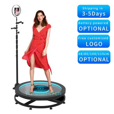 China 2022 Popular Slow Motion Voice Control 360 Degree Rotating Video Photo booth 360 Photo Booth for sale