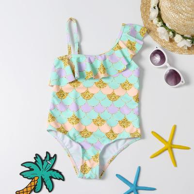 China 2022 New Design Breathable Kids Girls Bikini Swimwear Teens OEM Toddler Custom Printed Swimsuit for sale