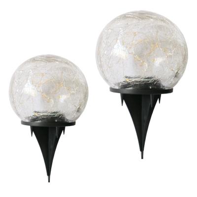 China Wholesale Morden 30 Warm White Waterproof Garden Led Solar Globe Pathway Split Glass Jar Ball Light For Walkway Patio Yard Lawn Decor for sale