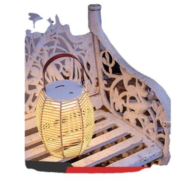 China Morden Best Price Outdoor Garden Decoration Rattan LED Lanterns Suitable Used For Seaside Camping for sale