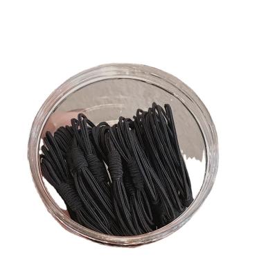 China 20 Girls' Hair Circles Fashion Black High Elastic Hair Ropes Wholesale 2021 Candy Color Korean Women's Hair Bands for sale