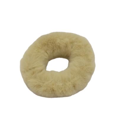 China Wholesale 2021 Fashion Factory Spot Hair Imitation Khaki Circle Hair Lovely Female Mink Plush Hair Accessories for sale