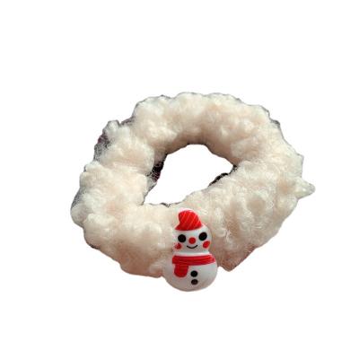 China 2021 Fashion Manufacturer Wholesale New Fashion Women's Fashion Wholesale 2021 Fashion Manufacturer Lovely Plush Hair Circle Girl's Hair Band Xmas Wool Autumn Winter for sale