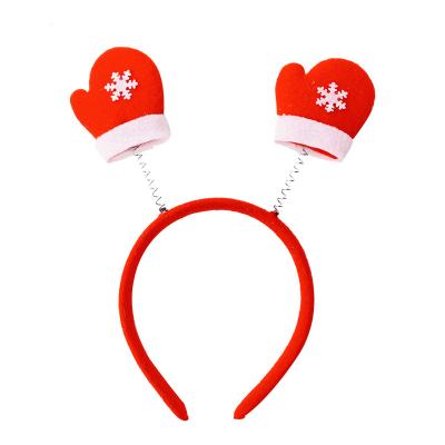 China Wholesale 2021 fashion manufacturer fashion manufacturer new fashion women's simple Christmas snowman antler headband girl's hair circle beautiful for sale