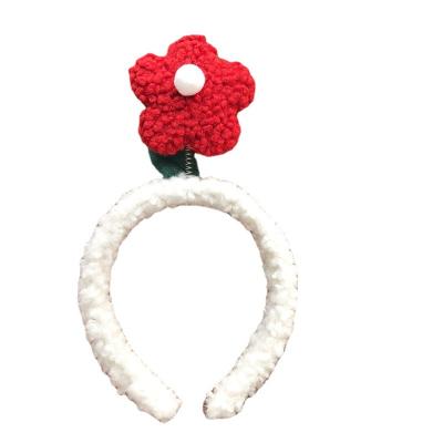 China Wholesale 2021 Hot Selling Fashion Women's Hair Circle Stain Factory Wholesale Lovely Small Flower Fashion Hair Band for sale