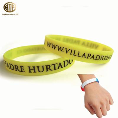 China Fast Delivery Personalized Printing Silicone Rubber Wristbands Custom ID Baller Bands for sale