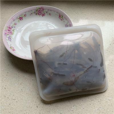 China 2021 New Arrivals Hot Selling Portable Sustainable Food Grade Reusable Silicone Food Storage Bag for sale