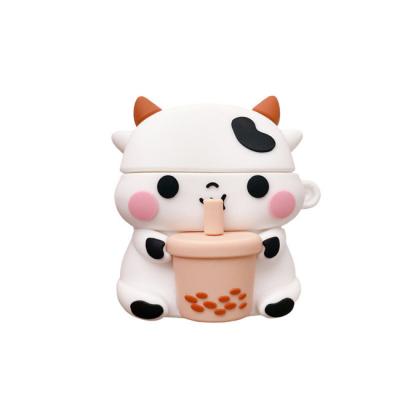 China A009 Anti-scratch cow design shockproof silicone skin protective rubber case for airpods pro 1/2 3rd case for sale