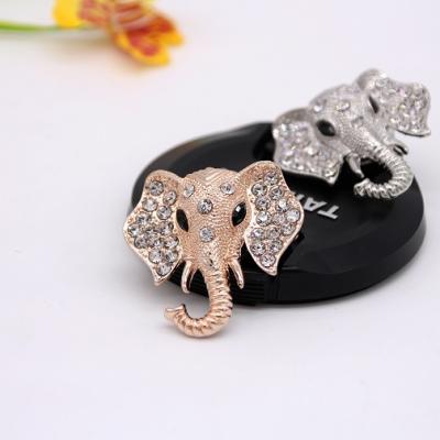 China High Quality Animal Anti-glare Decoration Brooch Pin Buckle Magnet Elephant Scarf Muslim Silk Buckle Clothing for sale