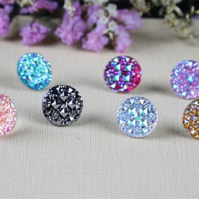 China 2021 Latest Design Wholesale Fashion Earrings High Quality Bling Acrylic Rhinestone Stud Earrings For Woman for sale