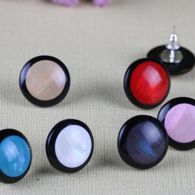 China 2021 High Quality Latest Design Wholesale Fashion Opal Stud Earrings Acrylic Stud Earrings For Woman for sale